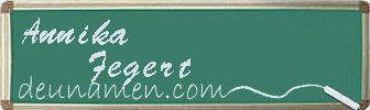 Annika Fegert Visitenkarte